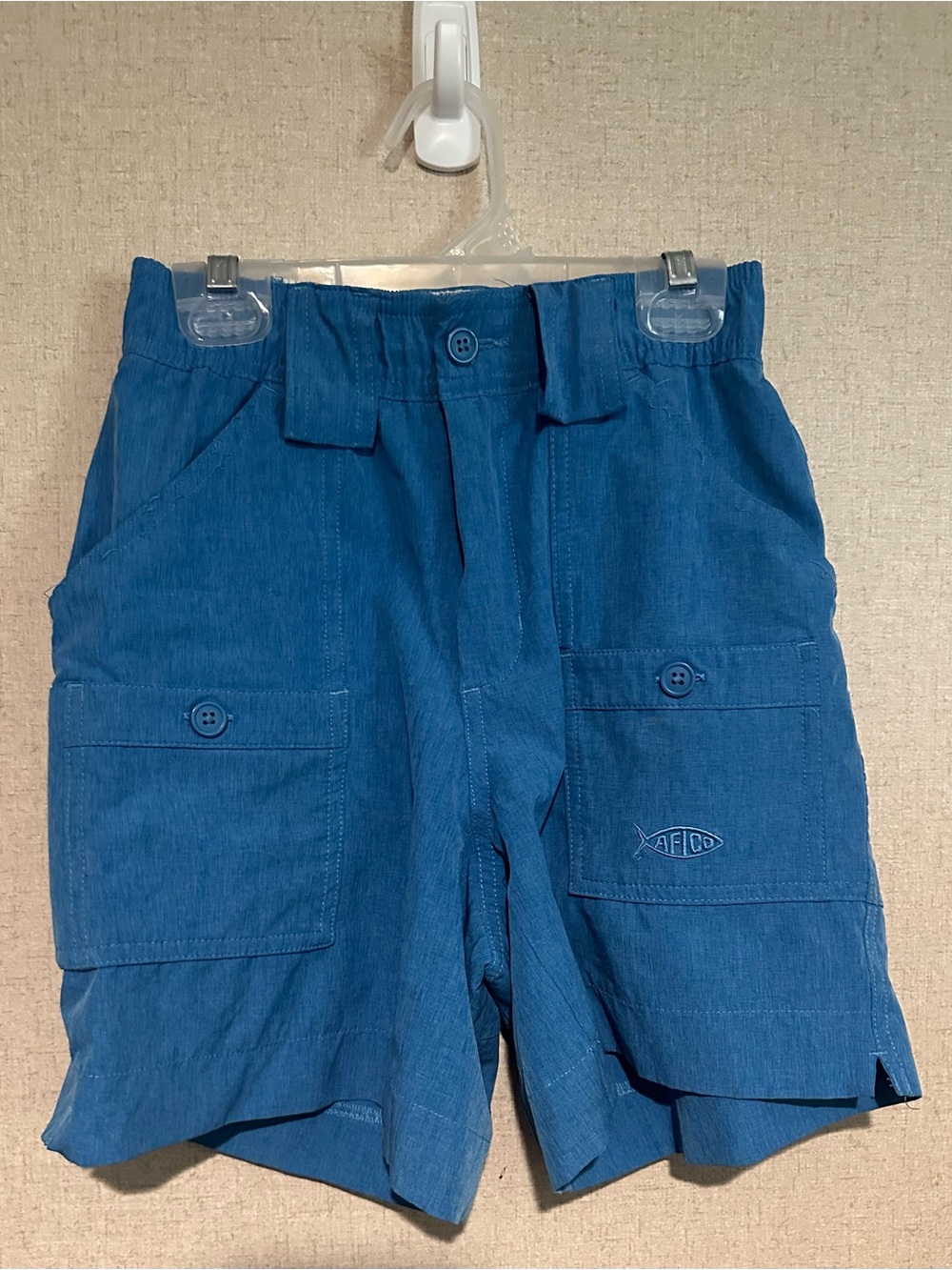 Aftco Boy’s XL Blue Original Fishing Gear Cargo Shorts